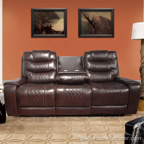 Leather Recliner Sofa Electric Home Theater Power Recliner Living Room Sofa Manufactory